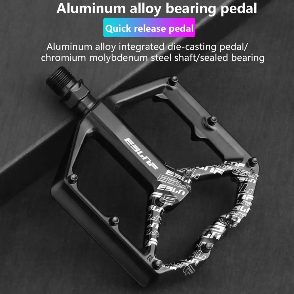 

Bicycle Pedals 1 Pair Practical Dust-proof Save Effort Ultralight Widened Tread Riding Pedals for Road Bike