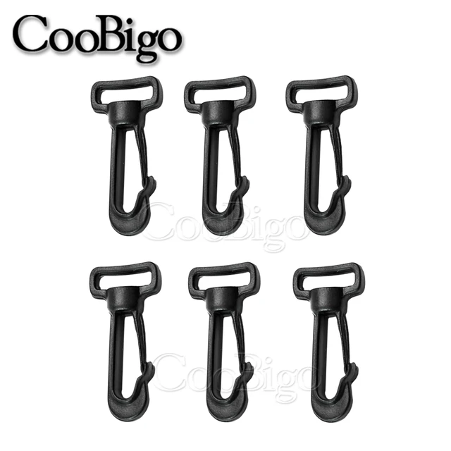 50pcs Plastic Snap Hook Keychain Keyring Buckle Backpack Bag Strap