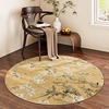 New Chinese Style Round Carpet Thickened Study Anti-slip Mat Light Luxury Carpets for Living Room Home Bedroom Decor Retro Rug 2