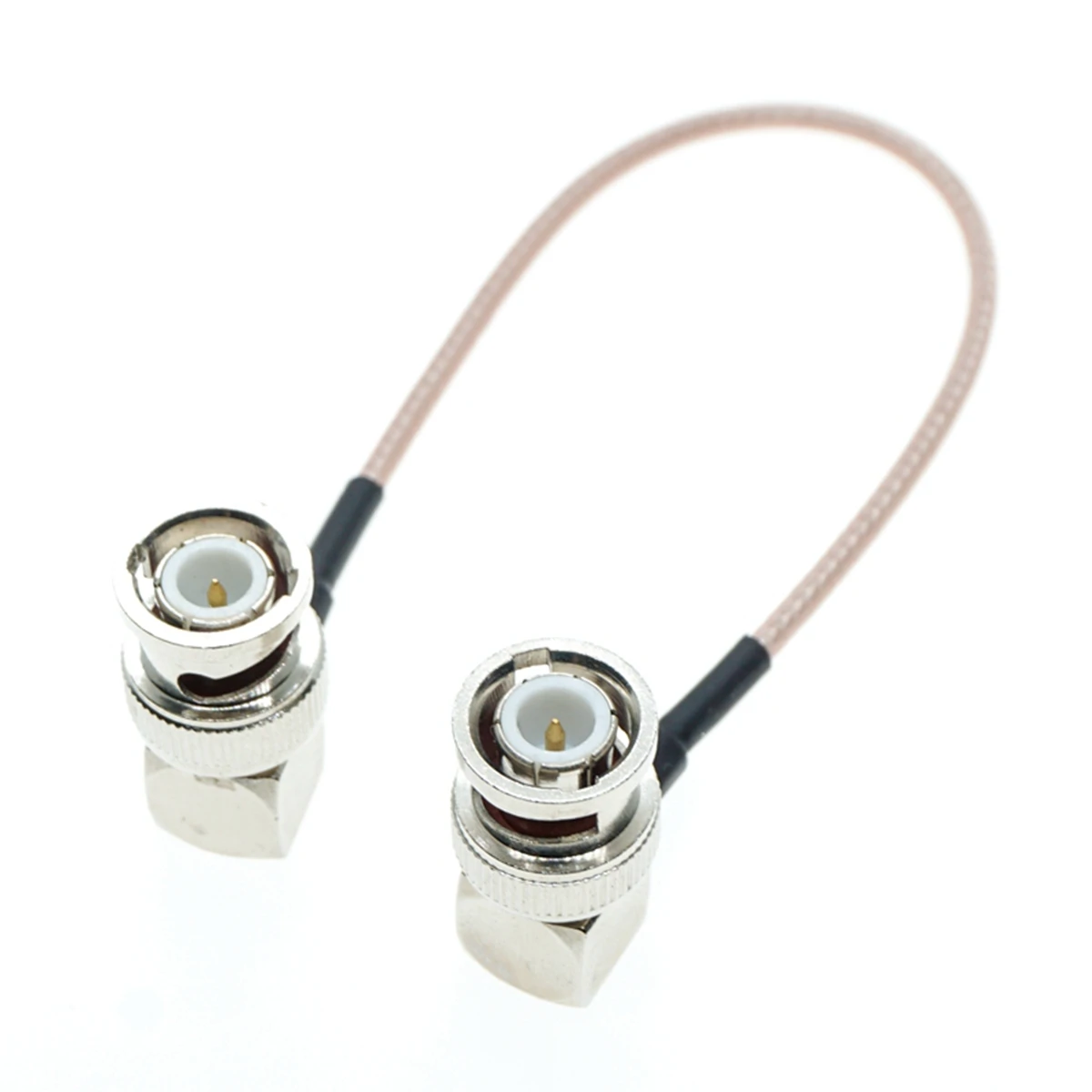 

RG316 BNC Male Right Angle to BNC Male 90 degree RA 50 Ohm Low Loss Jumper Coax Pigtail RF Cable