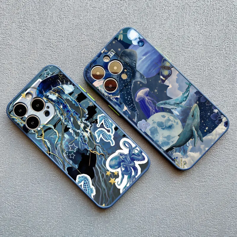 Ocean Whale Shark Swimming Phone Case Cover