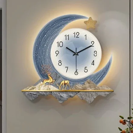 Modern Minimalist Creative Decoration Light Luxury Internet Red Wall Clock Living Room Home Fashion Clock 6