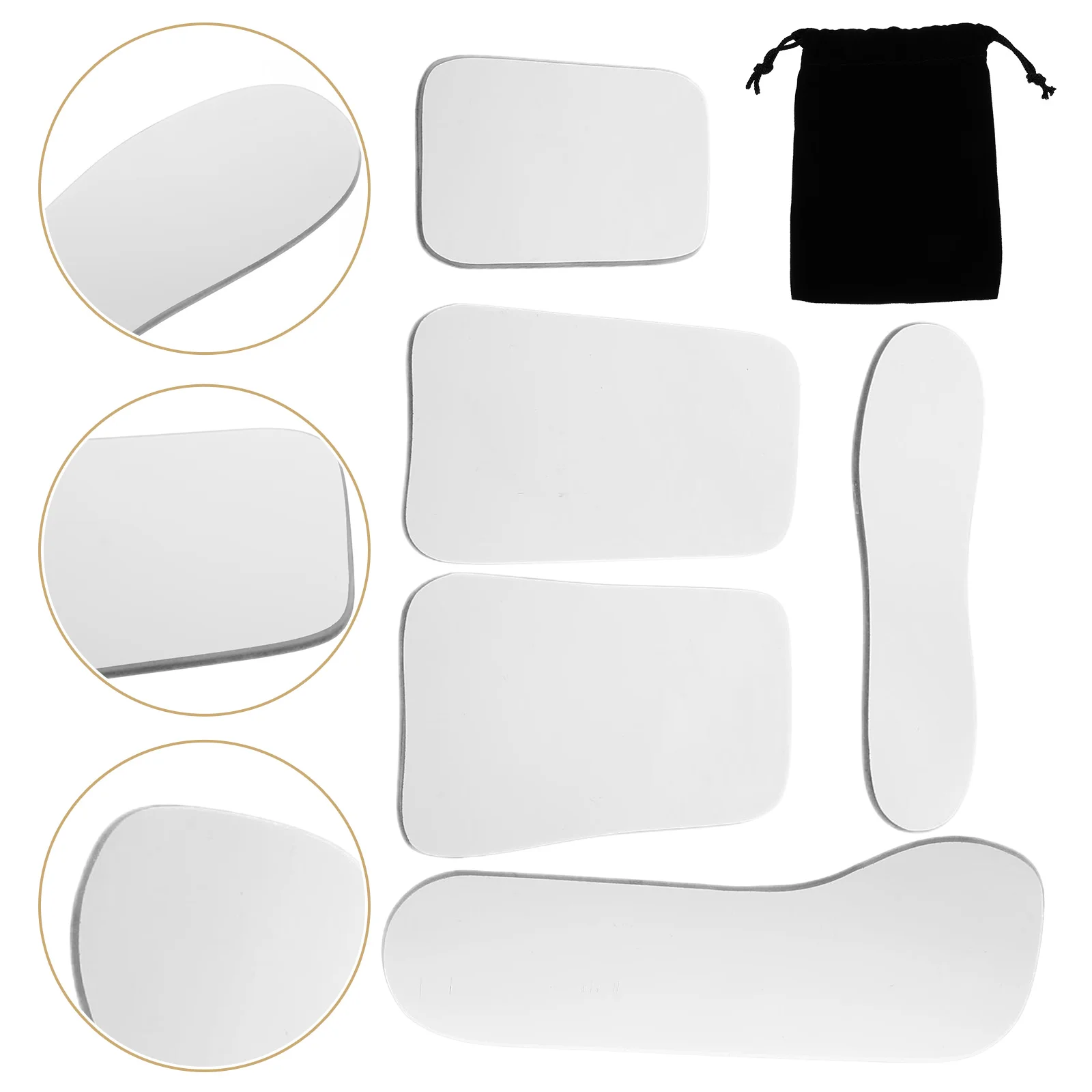 

5 Pcs Dental Glass Reflector Mirror 5-piece Set Mirrors Other Care Chemicals
