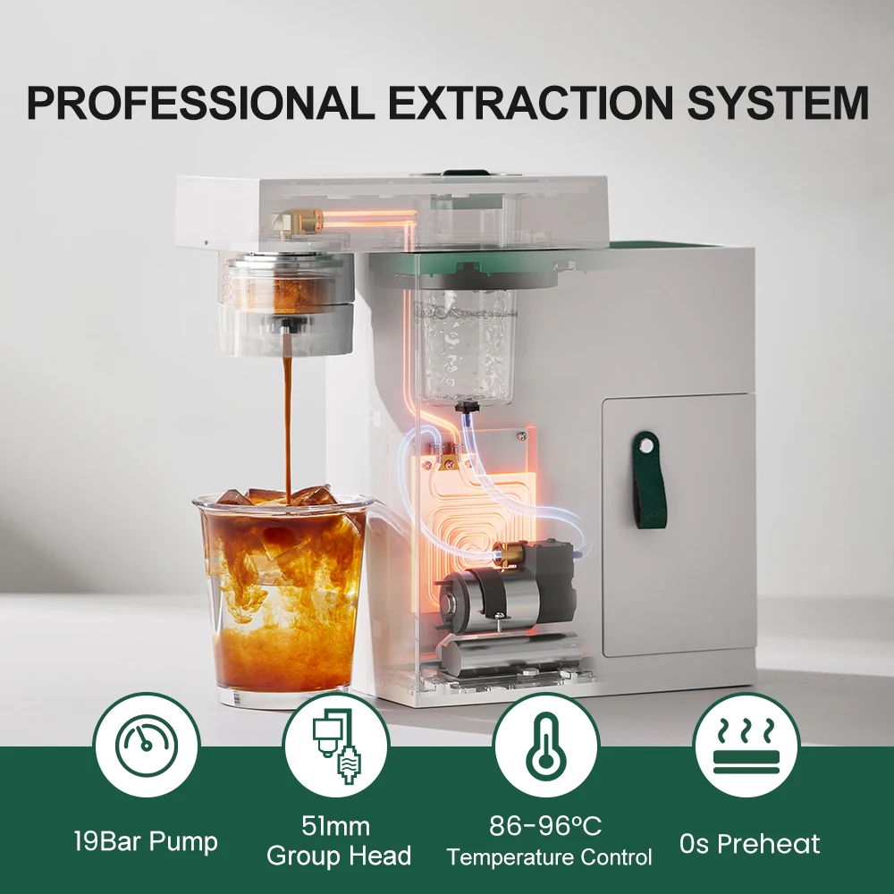 ماكينة قهوة فاخرة طحن وتحضير