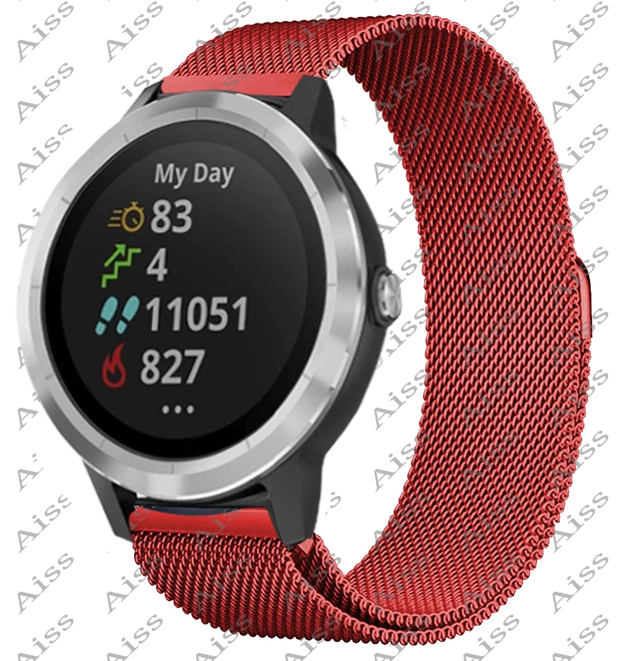 Milanese Loop Smartwatch Wristband Bracelet - 20mm/22mm Strap