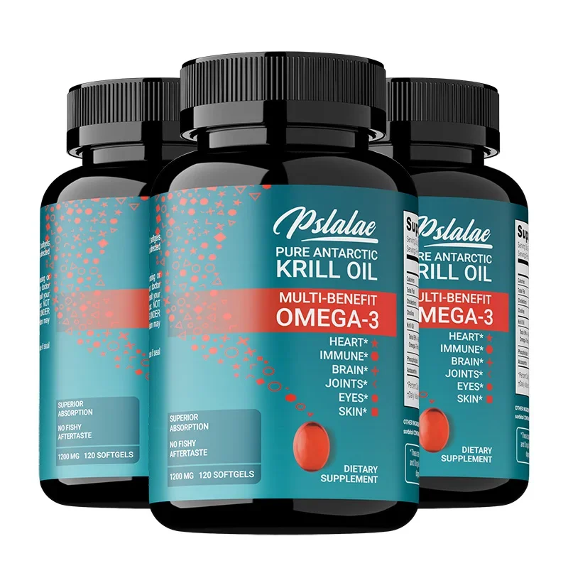 Krill Oil Omega 3 Supplement-EPA, DHA, with Astaxanthin, Joint and Skin Health Support Immunity