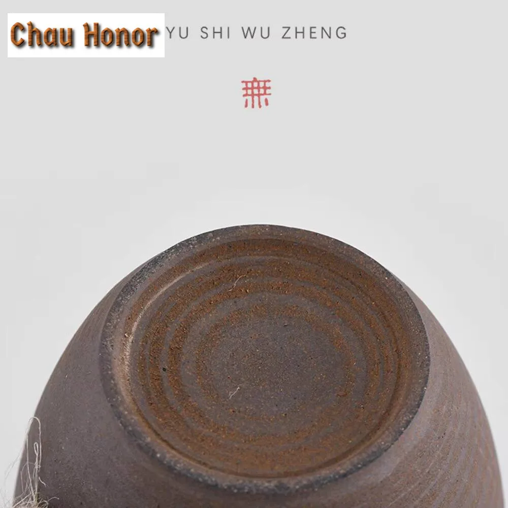 Handmade Ceramic Coffee Mug Retro Style Coarse Pottery Cup 300ml Milk Oat Breakfast Cup Heat Resistant Creative Gift for Friends