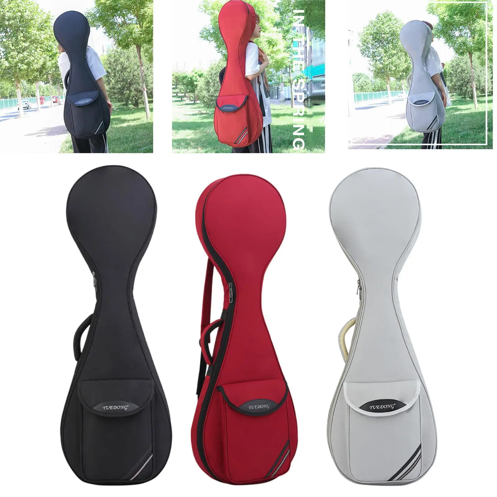 Pipa 운반 케이스 방수 충격 방지 경량 더블 숄더 스트랩 Pipa 악기 케이스 휴대용 Pipa 가방 배낭