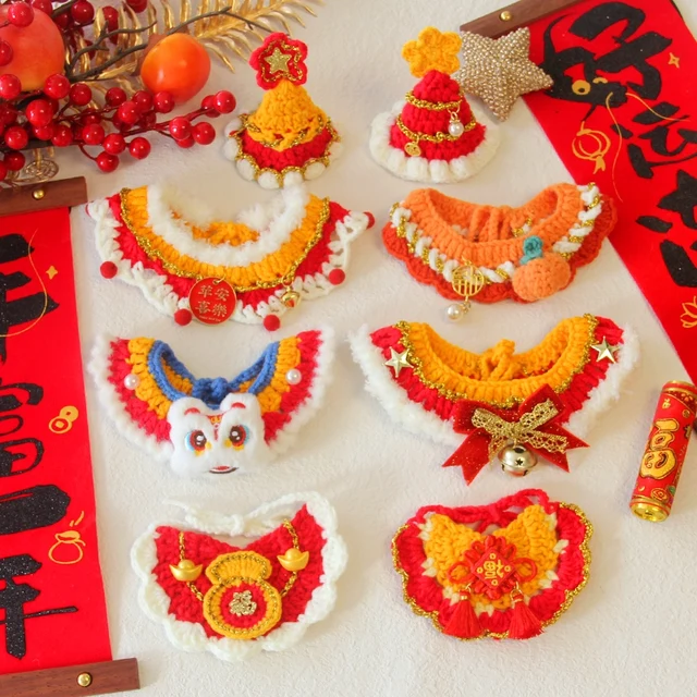 Cat Clothing Cat Costume New Year Costume for Cat Chinese New Year Cat Outfit Cute Pet Clothes Gifts Pet Decorations 3
