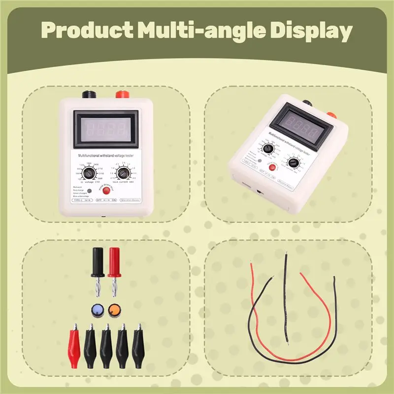 BG-트랜지스터 전압 테스터 0V-3500V 다이오드 MOS 삼극관 MOV LED 전압 성능 트랜지스터 내전압 테스터