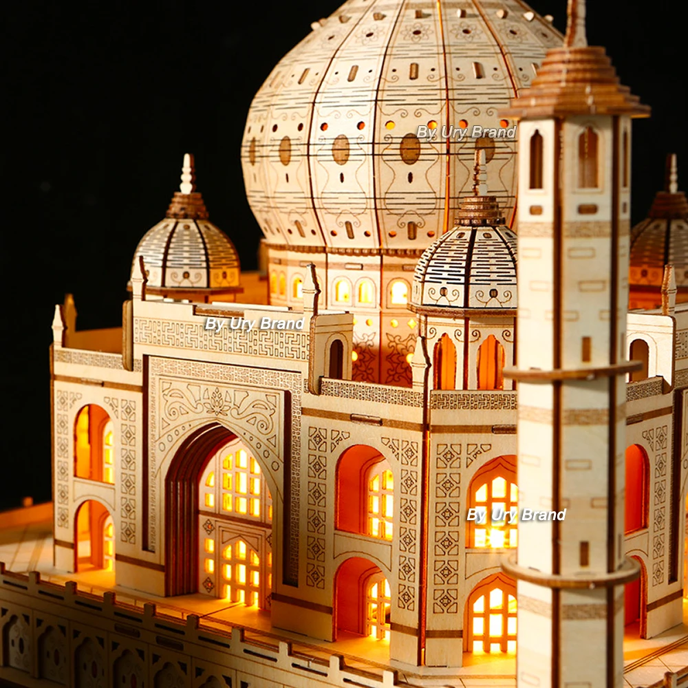 Taj Mahal Com Montagem de Luz Brinquedo