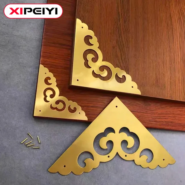 12PCS Antique Metal Corners Wooden Wine Box Triangle Corner Protection  Furniture Decorative Corner Protector Guard Crafts - AliExpress