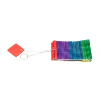 Outdoor Wooden Wind Chimes Yard Garden Colourful Kindergarten Bells Rainbow Wind Chime Wall Hanging Decorations Home Decor 2