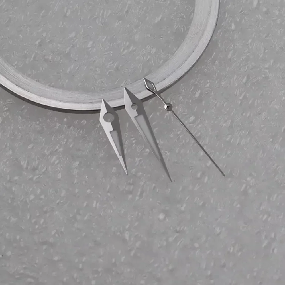 Watch Accessories Silvery Triangle Blue Luminous Watch Needle Conversion for NH35/NH36/4R/6R Movements