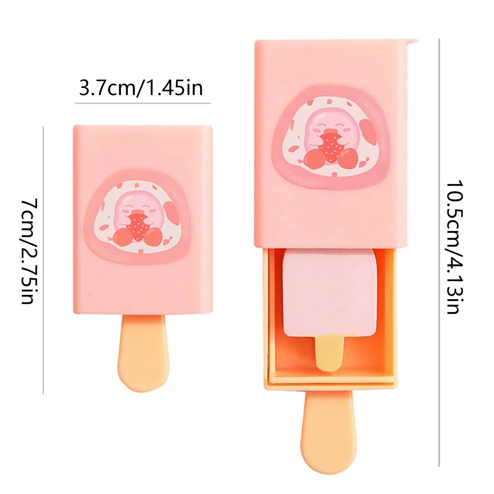 귀여운 아이스크림 모양 지우개 세트 박스 퍼즐 지우개, 학생들을 위한 교실 상품 및 파티 선물, 문구 장난감