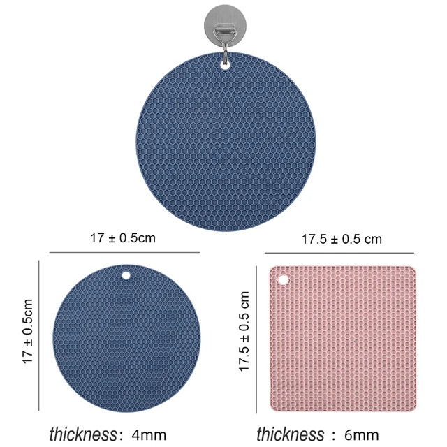 1Db Szilikon Méhsejt Placemat Hőálló Asztali Szőnyeg És Négyzet Alakú Alsó Koaszt - Image 6