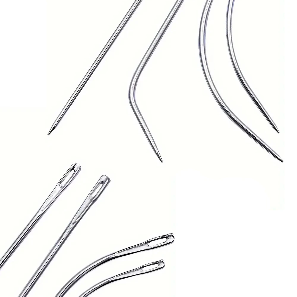 25pcs Heavy Duty Hand Sewing Needles Kit Leather Needles for Hand Sewing Upholstery Leather Carpet For Crafters & DIY leather sewing needles