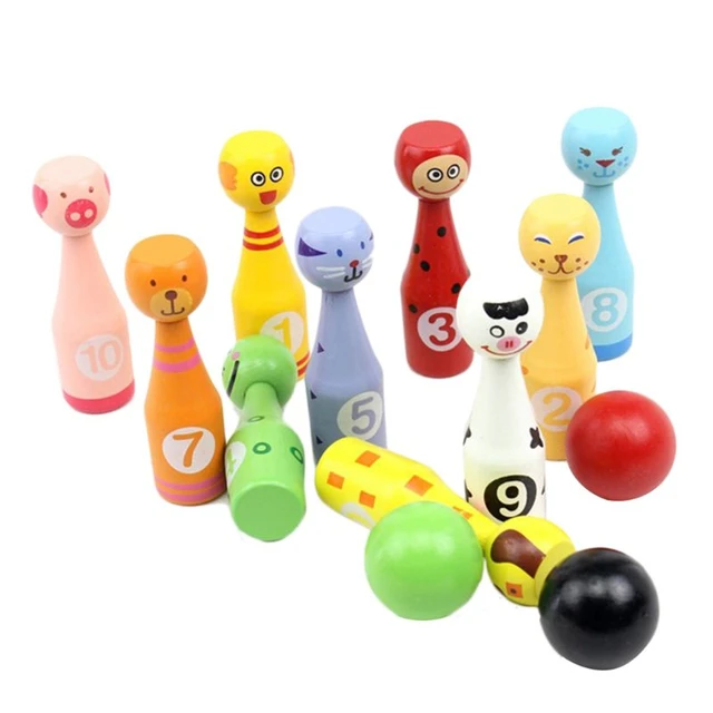 Boliche Animais Jogo Educativo Brinquedo de