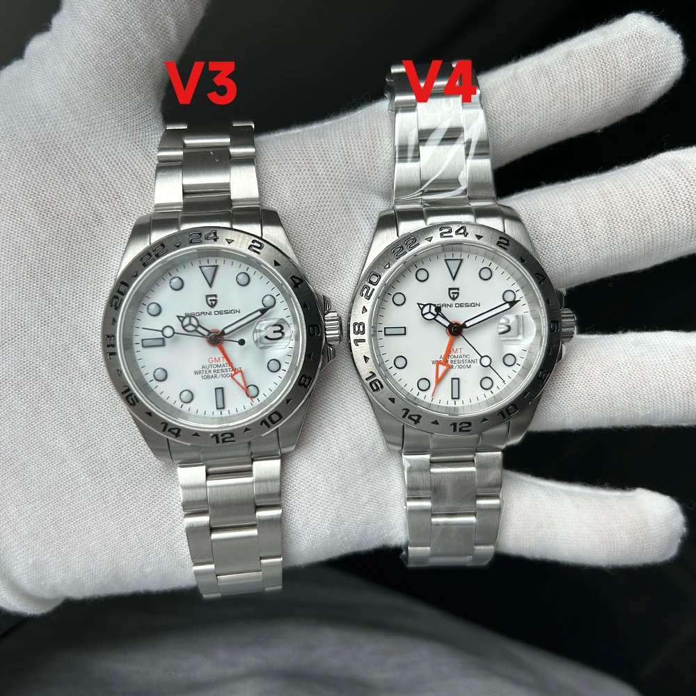 2024 New NH34 PAGANI DESIGN GMT Men Watch Automatic Mechanical Watches Sapphire Stainless Steel Waterproof AR Clock Reloj Hombre