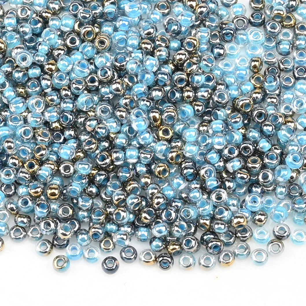 1200 Stück 2 mm mehrfarbige tschechische kleine Glasperlen, lose Distanzperlen für Handarbeiten, DIY-Schmuckherstellung, Charms, handgefertigtes Armband – Detail 25