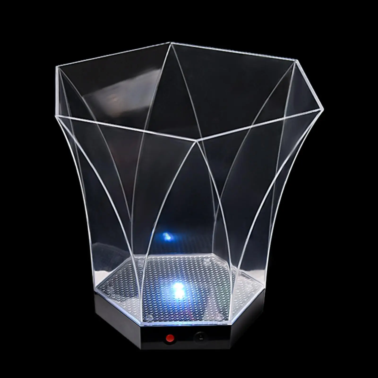 Clear LED Ice Bucket Bar 5L Bottle Beverage Holder Large Capacity Home