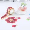 DIY 200Pcs/roll Flower Petals Paper Tape Decor Masking Tape Fragrance Sakura Tape Scrapbooking Diary Paper Stickers Washi Tape 5