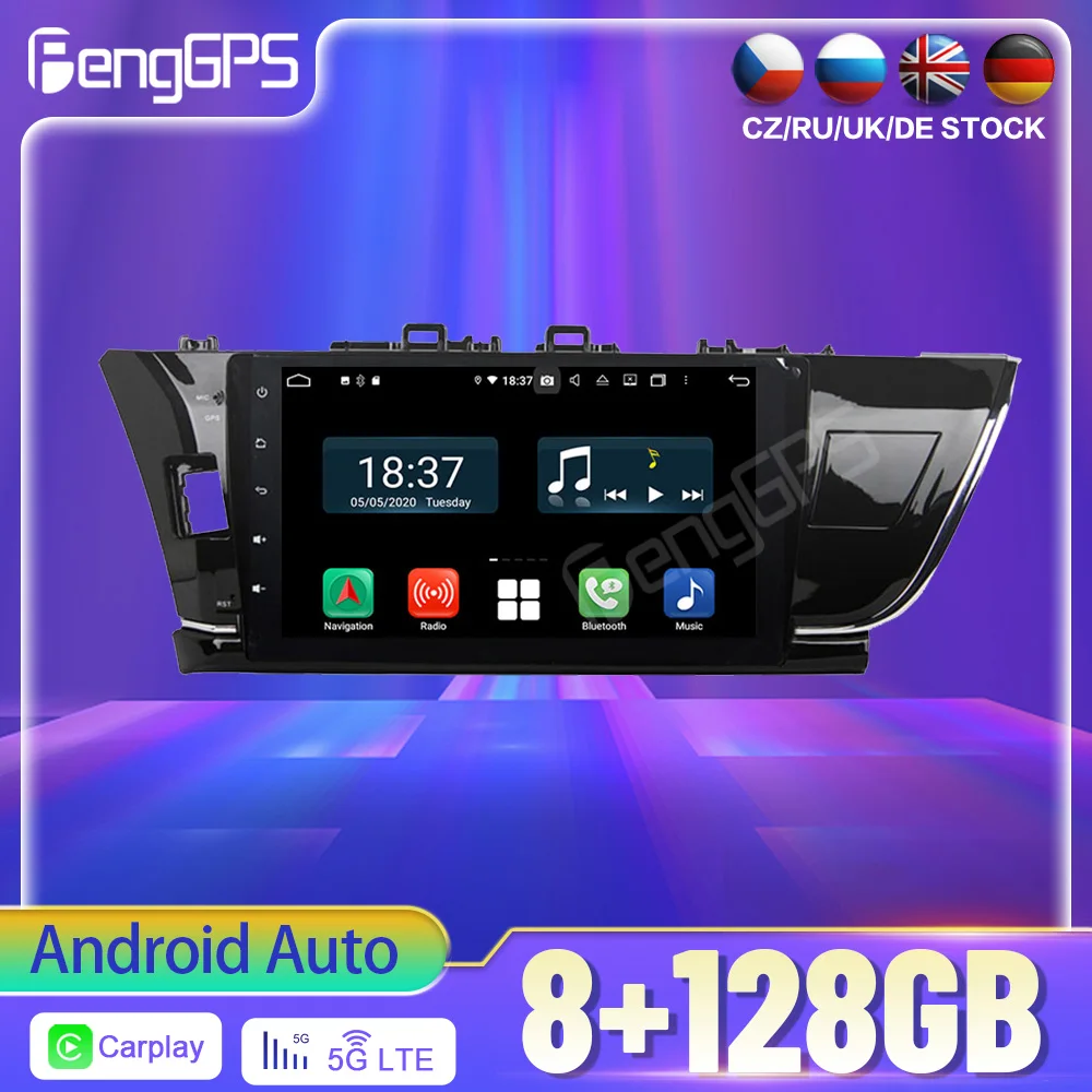 

128G Android Auto PX6 DSP For TOYOTA COROLLA 2014 Car DVD GPS Navigation Auto Radio Stereo Video Multifunction CarPlay HeadUnit