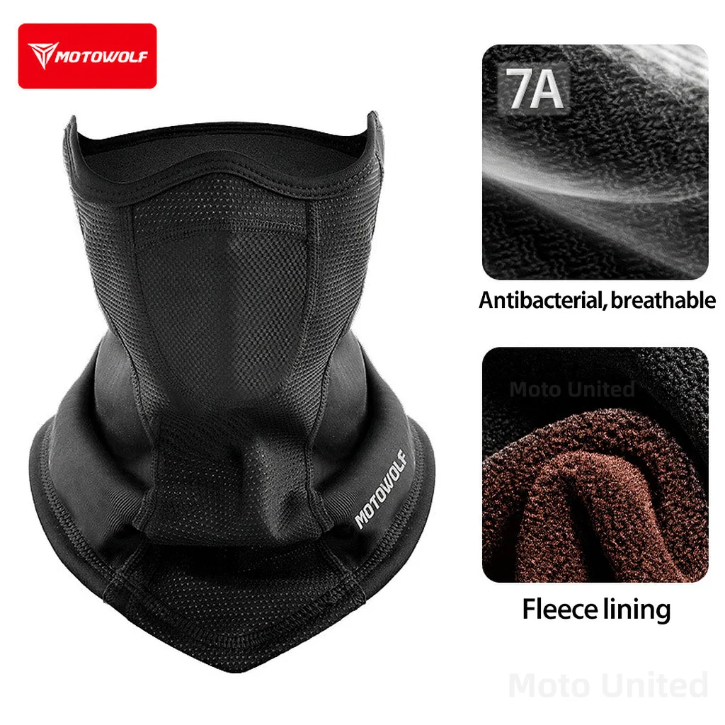 모토울프 오토바이 발라클라바 넥 게이터 보온 플리스 겨울 방한 방풍 마스크 통기성 스노보드 스키 워머