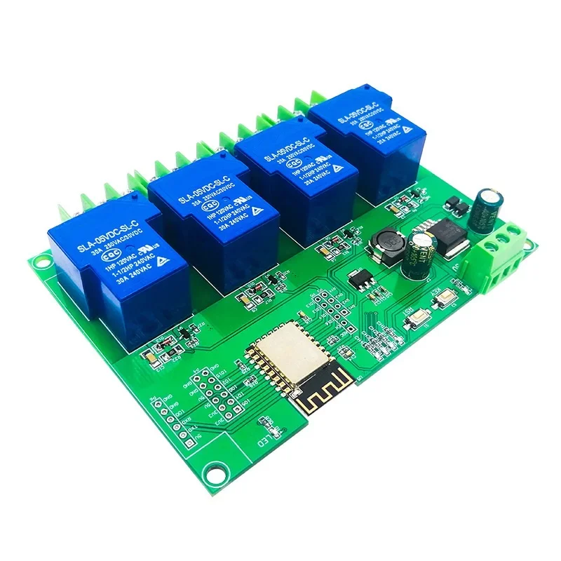 

1 шт. ESP8266 WiFi 4-канальный модуль 30A DC 7-28V 5V ESP-12F макетная плата для модуля arduino