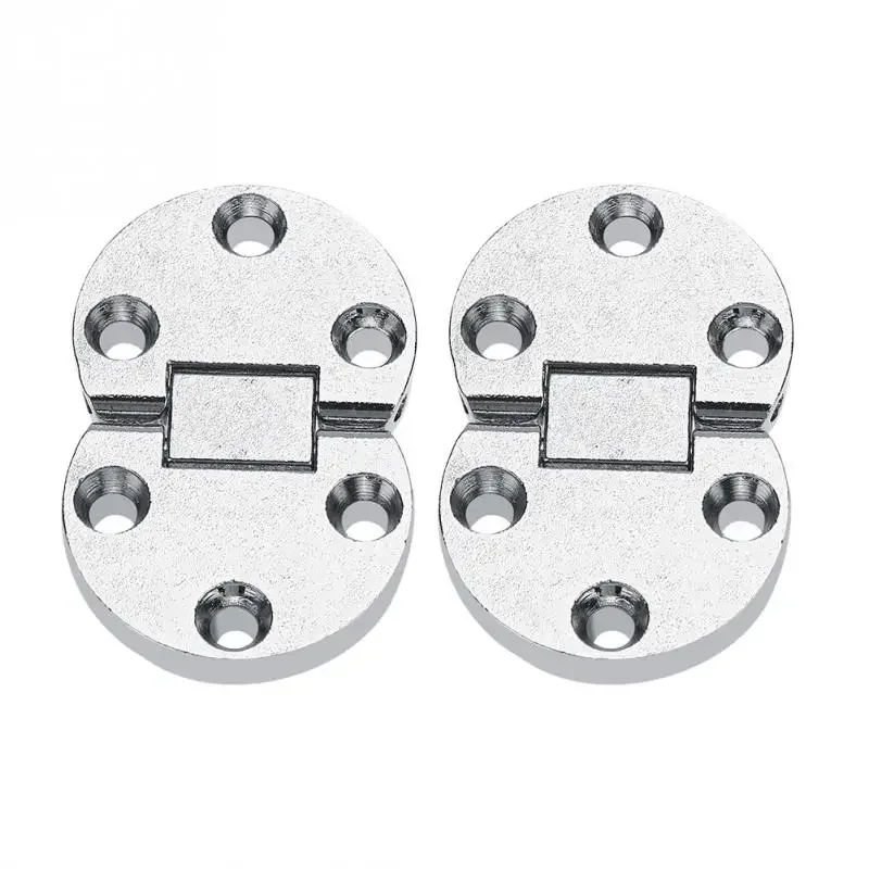 10Pcs Zinc Alloy Hinge Self-Supporting Folding Table Hinges Home Flap Tables Furniture Oval Hardware Folding Table Hardware
