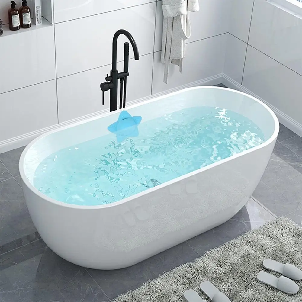 Description Picture 3 of itemBathtub Overflow Drain Cover Drain Block Bathroom Overflow Cover Silicone Spa Accessories Bath Tub Drain Plug 5 Suction Cups