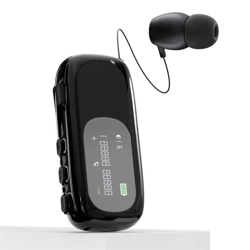 K75 Business Earphones Hands Free Bluetooth V5.4 LCD Display Wireless Earphones for Call and Cycling Noise Reduction Earphones 3