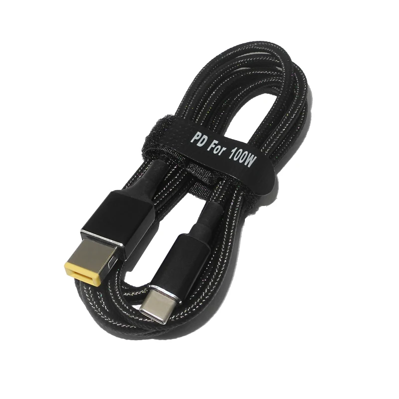 tipo c Usb c pd Carregamento Rápido Cabo de Alimentação dc Adaptador Conversor para Lenovo Thinkpad 20v 2.25a 3.25a 4.5a Carregador 100w