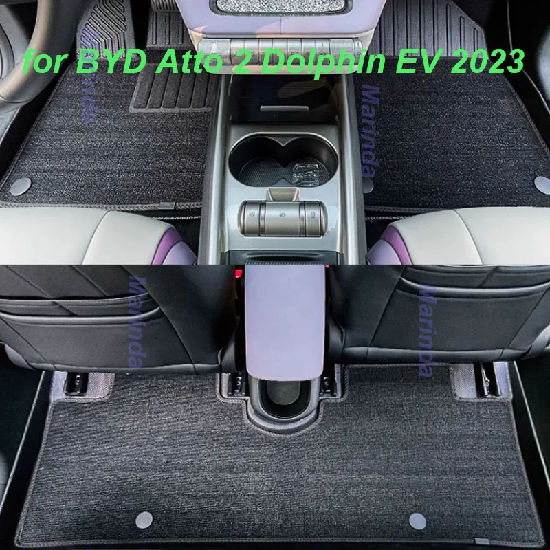 

Car Floor Foot Mats for BYD Atto 2 Dolphin EV 2023 Car Anti-dirty Anti-Scratch Protective Cover Pad Mat Interior Accessories