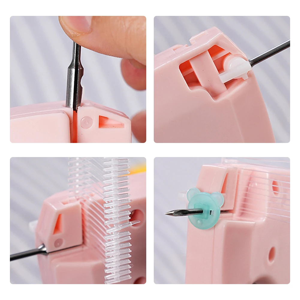 Portable Plastic Quick Clothing Fixer Sewing Tool with Bear Buckles