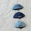 Washed Denim Baby Brimless Hat Retro Letter Embroidered Melon Cap for Infant Boy Girl Summer Adjustable Kids Docker Caps 3