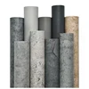PVC Retro Cement Grey Waterproof Self-adhesive Wallpaper Hotel Cafe Library Living Room Bedroom Wall Renovation Vinyl Stickers 3