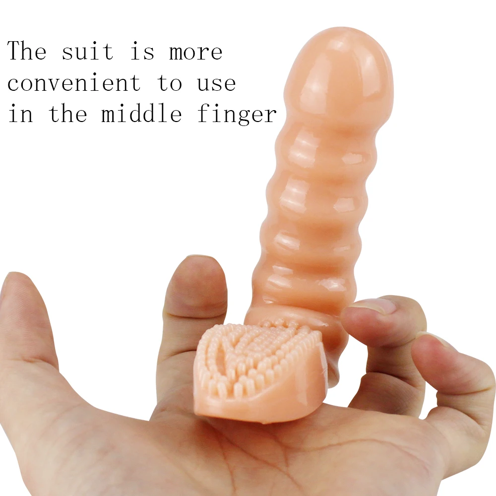 Sex Toys Silicone Finger Cover Vibration Massager