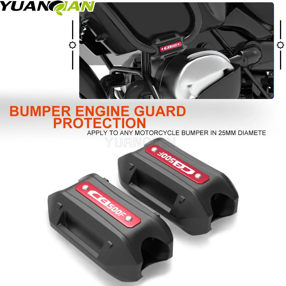 

Motorcycle For Honda CB500F CB 500F CB 500 F 2019 2020 2021 2022 Engine Crash bar Protection bluemper Decorative Guared Block