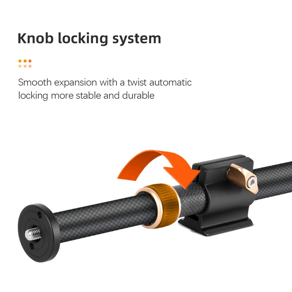 36.6in Tripod Extension Rod Boom Arm 10KG Capacity 2 Sections