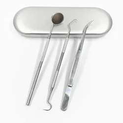 Premium Stainless Steel Dental Tool Set - Tartar Remover & Interdental Pick (3 piece)