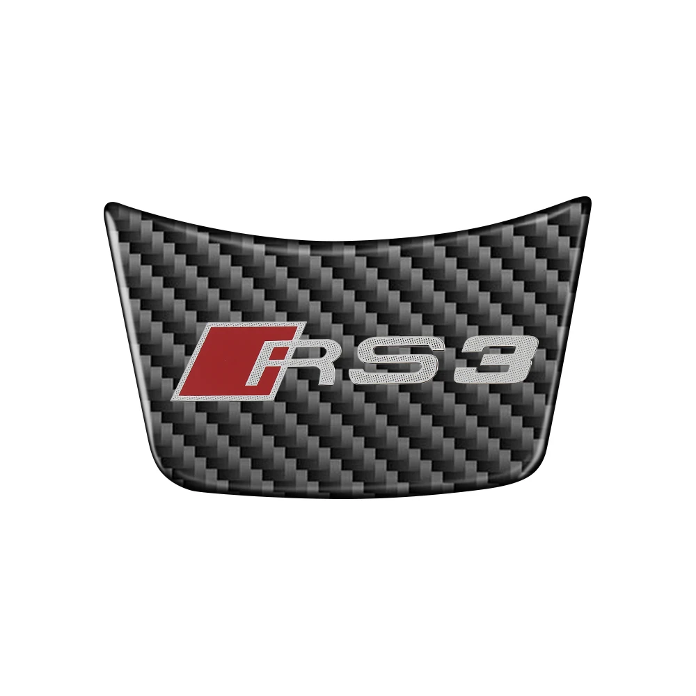 Premium Aluminium Alloy Steering Wheel Sticker Emblem Valve Cap with SLine RS Logo