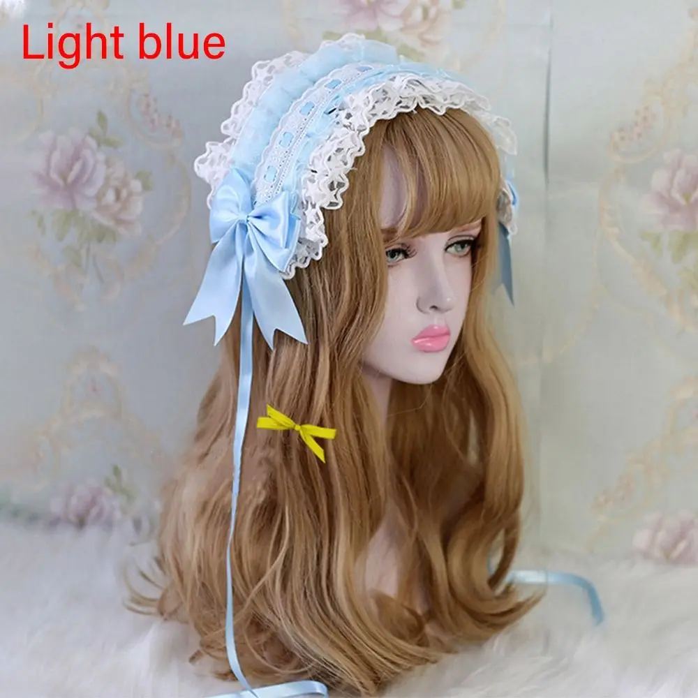 Fascia Per Capelli Lolita Con Fiocco - Donna, Nastro In Poliestere Per Cosplay E Retr&ograve;