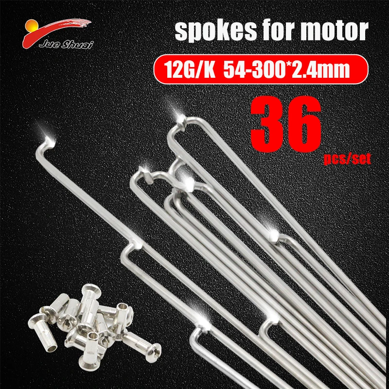 36 Pcs 12g Bike Spokes Bicycle Accessories Parts 54295mm Mtb Stainless