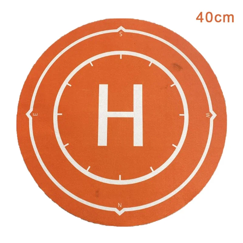 Détail du tissu nylon imperméable du pad terrain pliable 55cm, adapté aux hélicoptères RC.