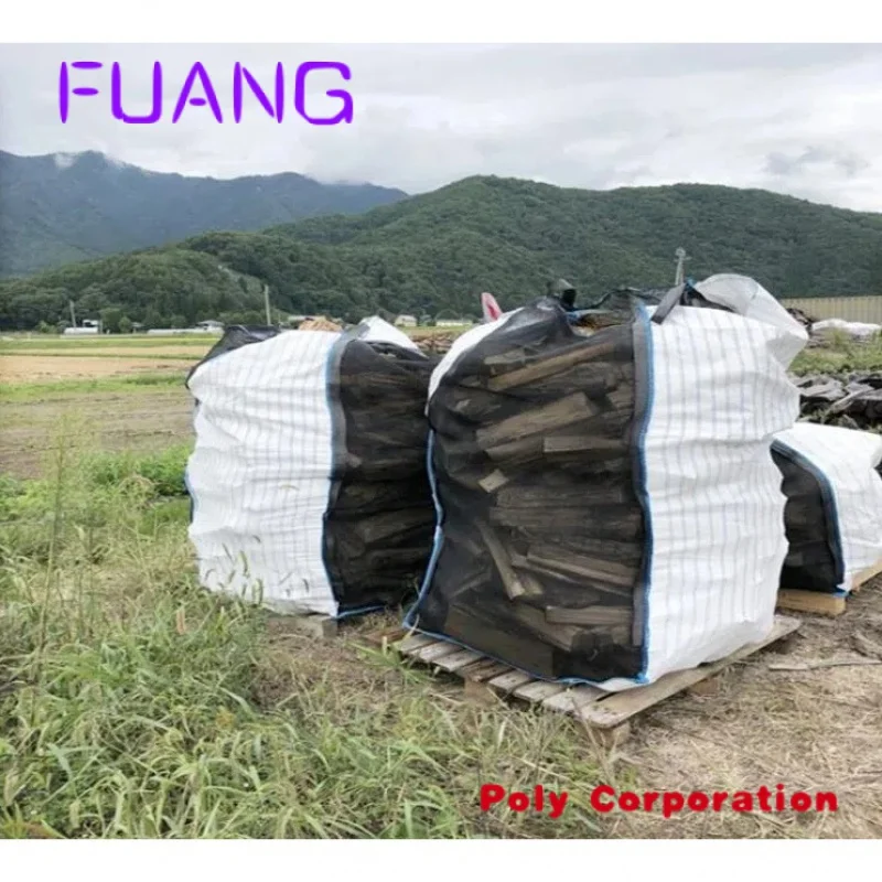 Packaging Bag Jumbo Firewood Bags Custom High Quality White PP
