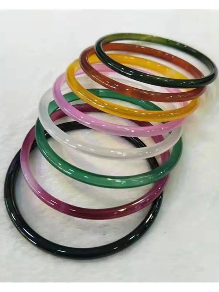 

Natural Agate Bracelet Stone Quartz Bracelet Women Men Fashion Semi-precious Jewelry Gift Jewellry Bangle Accessories