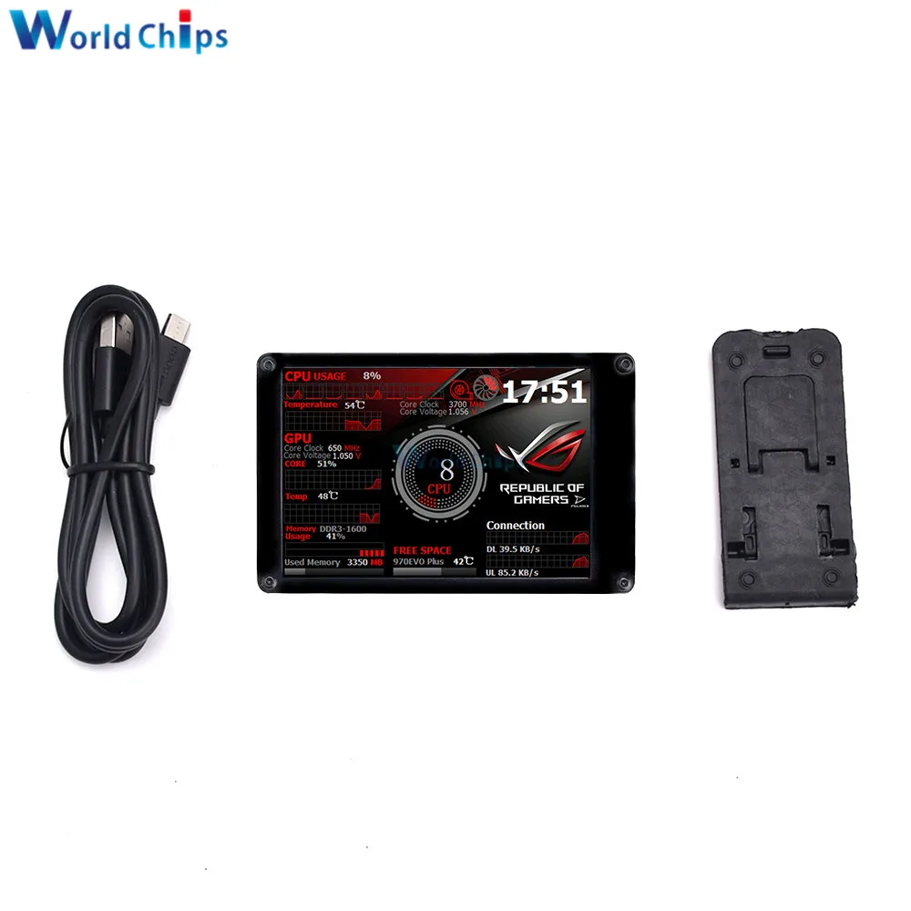 3.5 ġ IPS LCD  ÷, AIDA64 USB  ÷  ũ TYPE-C, 320*480   ũ,  ̿