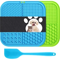 Pet Placemat Dog Lick Mats Cat Slow Feeding Mat Cats Dogs Grooming and Training Feeding Supplies Silicone Eating Slowly Food Pad 1