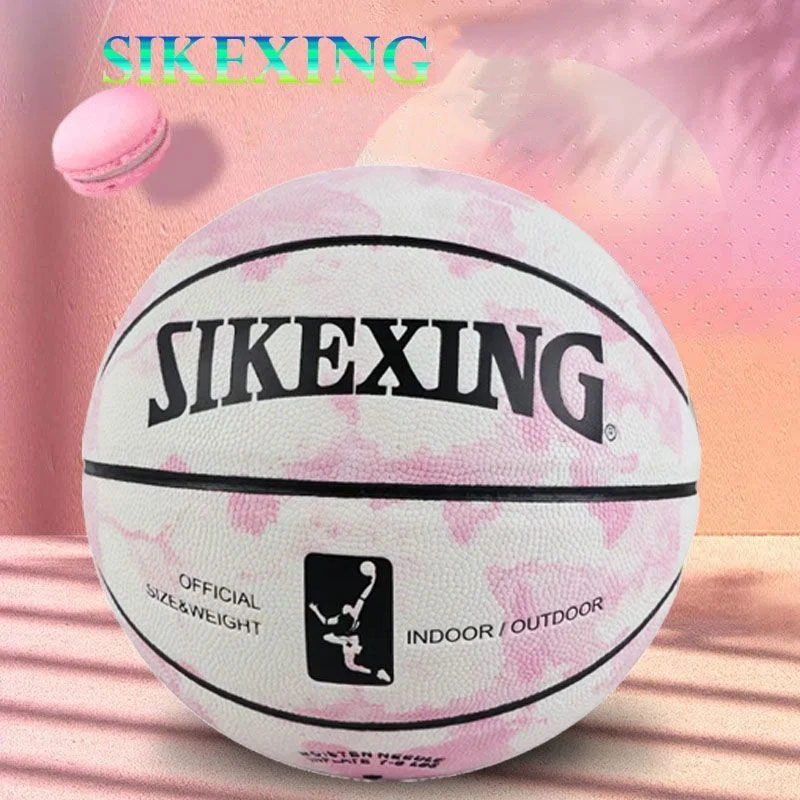 Kids #5 Basketball Boys Girls Pretty Ink Pink Genuine Basketball Outdoor Sports Training Professional Birthday Gift